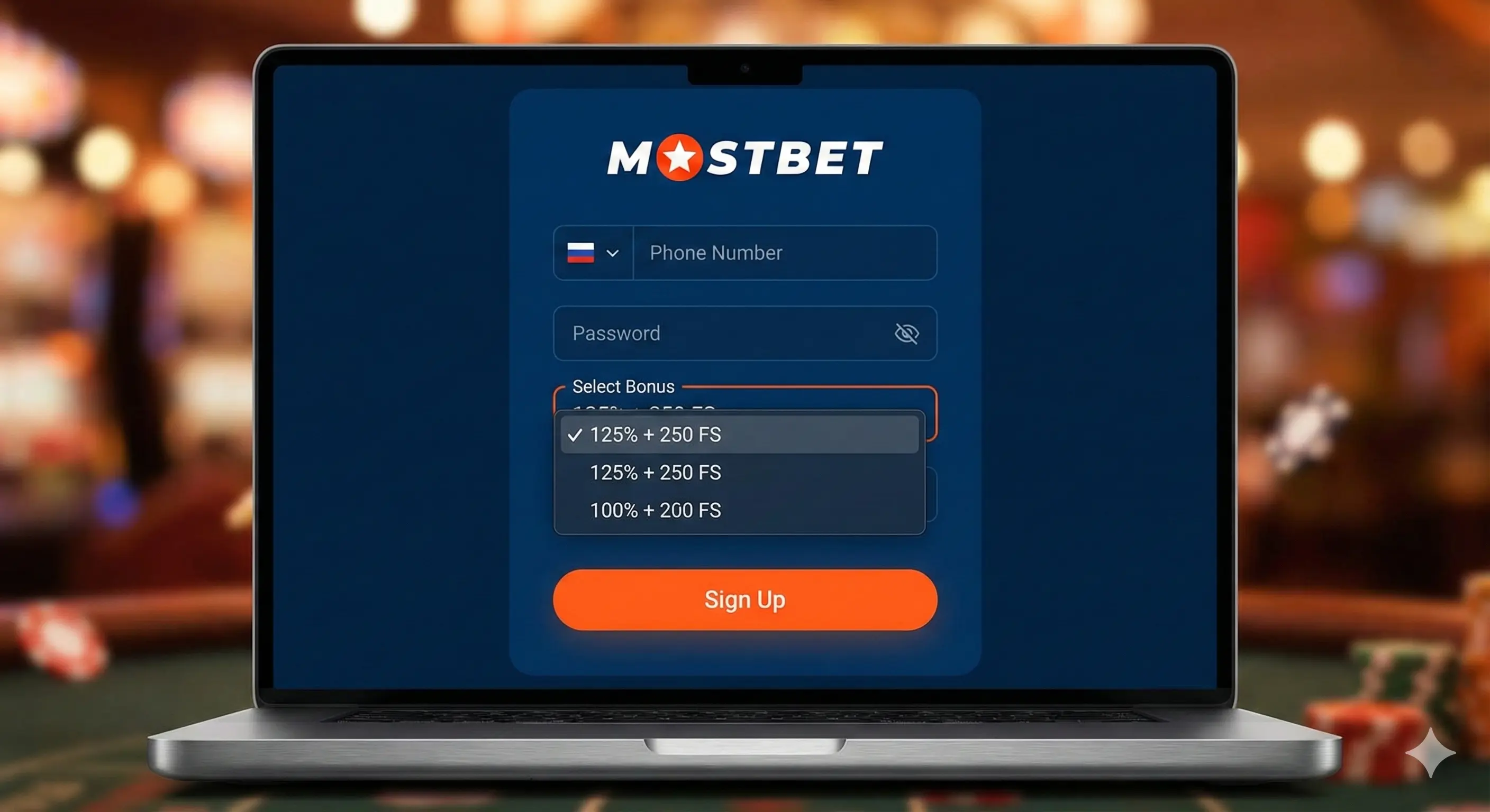 Мостбет регистрация форма заполнения данных